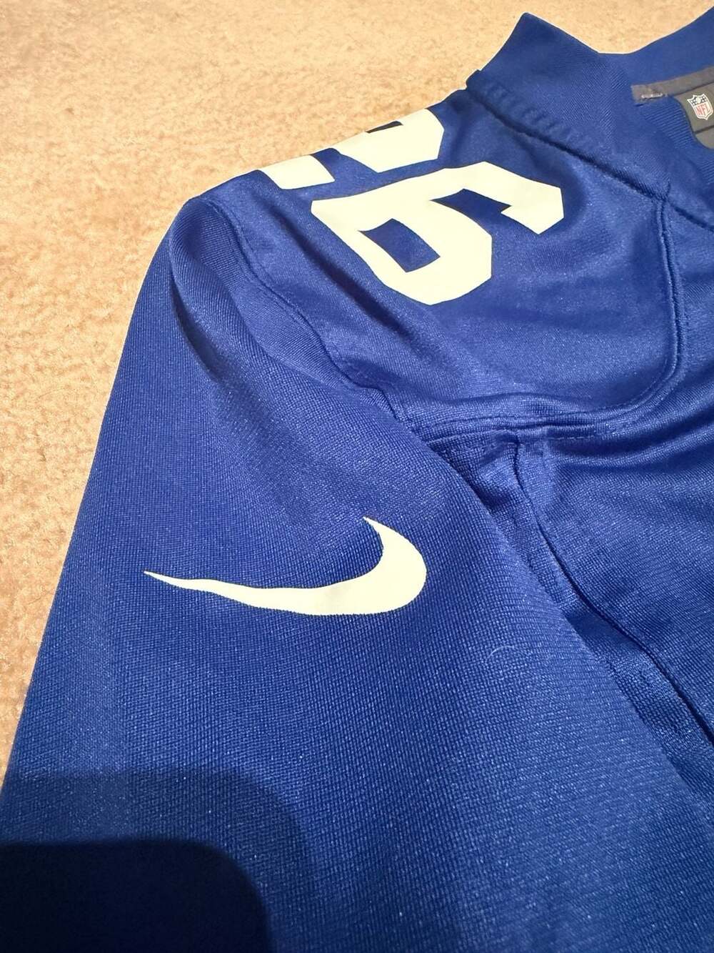 Nike New York Giants Saquon Barkley #26 NFL Game Home Jersey (i) - Picture 3 of 5